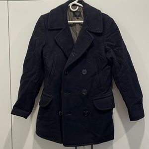 J. Crew Dock Peacoat with Thinsulate - Navy - S